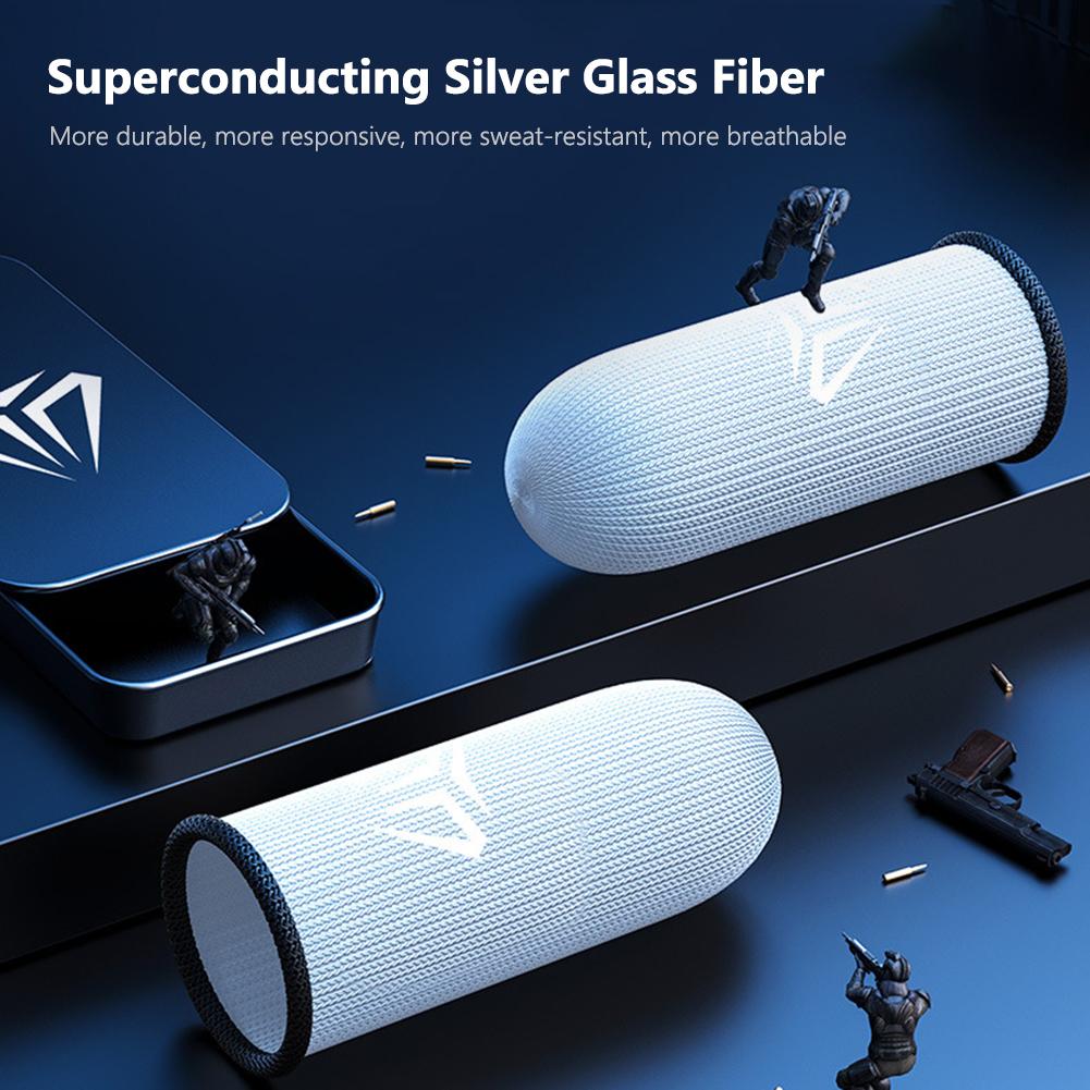 Touch Screen Thumb Fingertip Sleeves Gloves Sweat-Proof Game Controller Sweatproof Gloves Assist Artifact