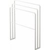 Tower White Bath Towel Hanger, Holds 3 Towels Sideways, by Yamazaki Industries, Perfect for Laundry and Indoor Drying