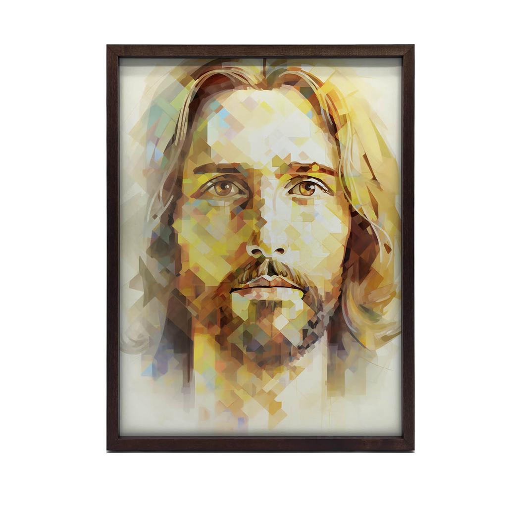 Modern Face of Jesus Modern Face of Jesus, 30X40 Cm, Unframed, Premium Canvas On Stretcher