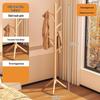 Solid Wood Floor Standing Clothes Rack