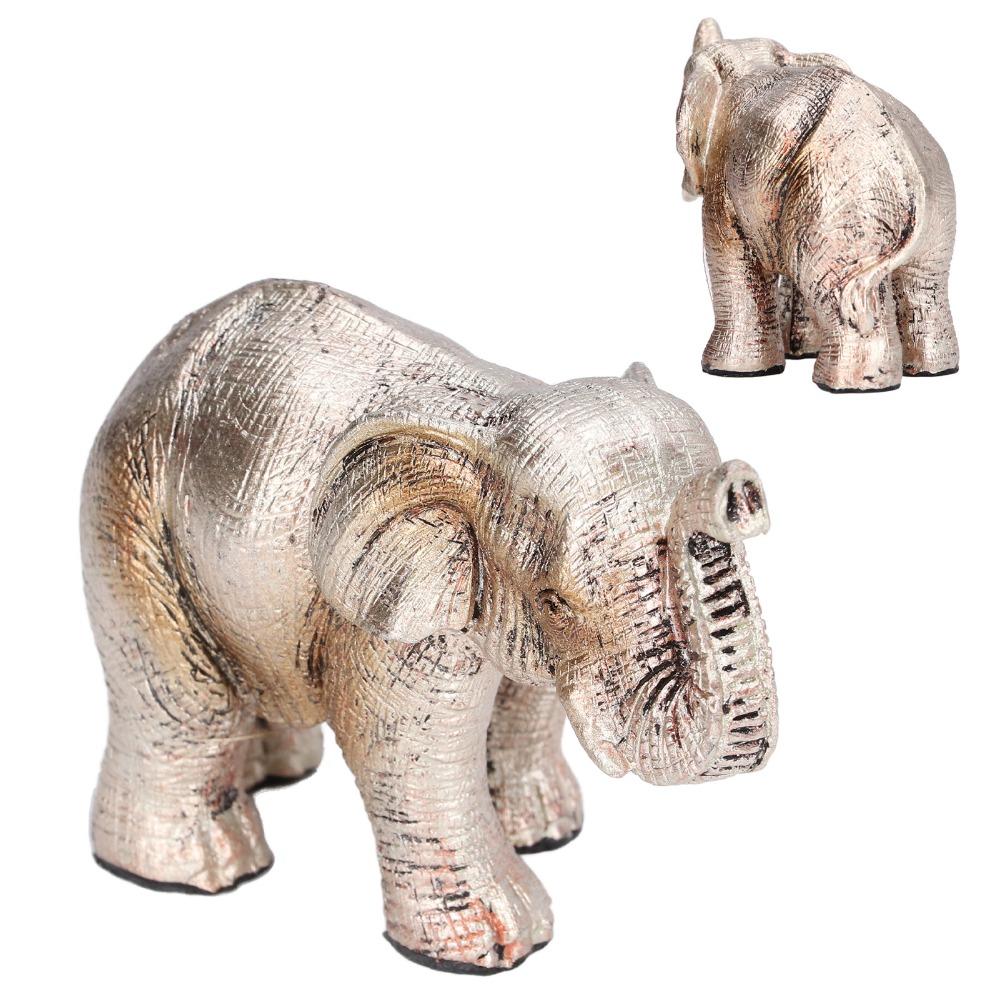 Exquisite Workmanship Elephant Statue Synthetic Resin Elephant Decoration Cabinet Decoration