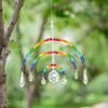Sparkling K9 Crystal Glass Crystal Car Hanging Rainbow Suncatcher Beautiful Balcony Garden Hanging Ornament A14