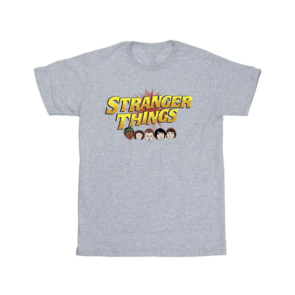 Netflix Mens Stranger Things Comic Heads T-Shirt