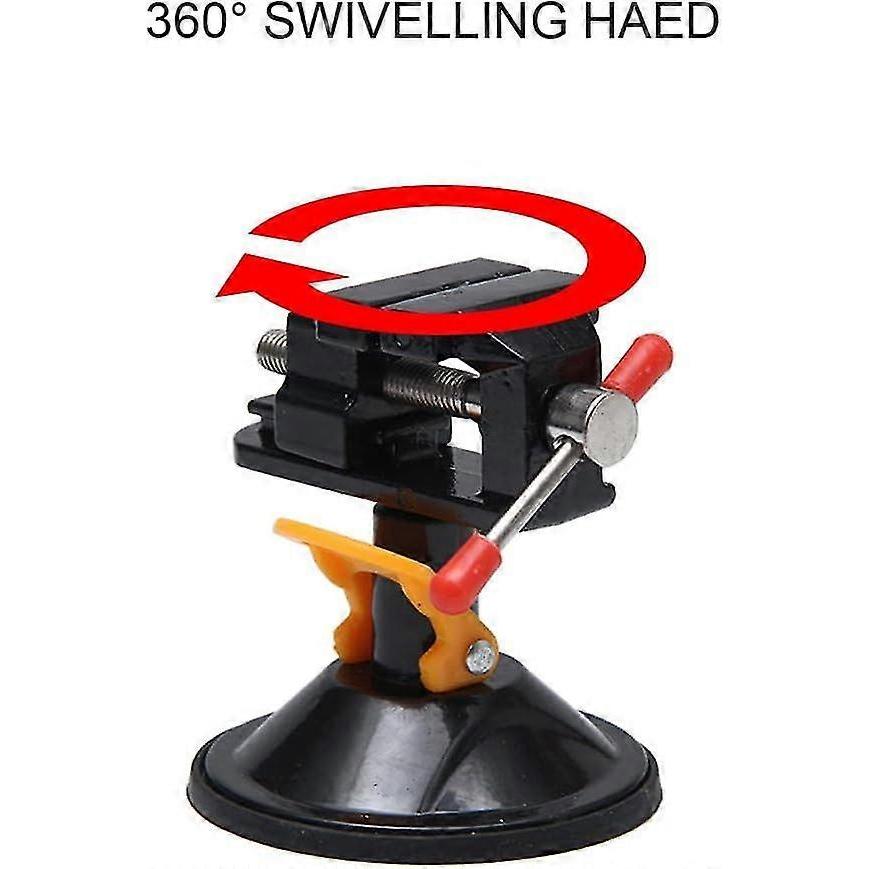 Mini Table Bench Screw Clamp Engraving Table Vice 360 Rotatable Adjustable Table Vise Suction Cup Base - DD