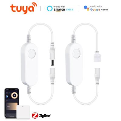 Zigbee 3,0 WiFi светодиодный контроллер диммер RGB светодиодная лента Tuya Gateway Hue Bridge умные вещи Alexa Google голосовое управление DC12V-24V