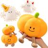 New Creative Holiday Pumpkin Ghost Plush Doll Fun with Expression Pumpkin Plush Toy for Boys and Girls Halloween Gifts