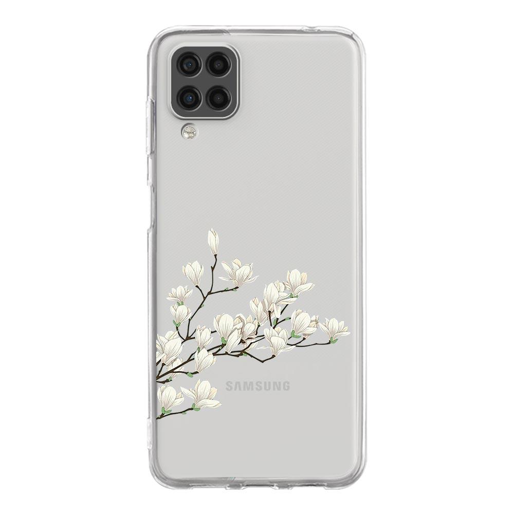 Чехол для телефона Samsung A13 A33 A35 A55 A73 A53 A23 A51 A71 A21S A12 A31 A41 A05s A03S A15 A25 A32 5G Прозрачный чехол Цветок