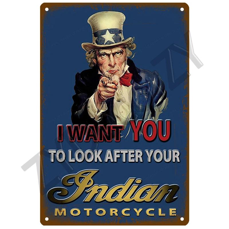 Индия Moto For The Garage Plaque Metal Sign Vintage Wall Poster Vintage Retro Room Home Industrial Hanging Decor Art Tin Sign