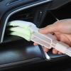 Car Double Head Air Vent Brush Auto Air Conditioner Vent Microfiber Cleaning Brush With Detachable Cover Dust Removal Duster