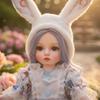 Милая виниловая кукла Cloveray с красивым париком, подставка для демонстрации, коллекция, подарок для девочек и любителей кукол, 18 дюймов, шляпа/повязка на голову, ручная роспись, и в комплекте,