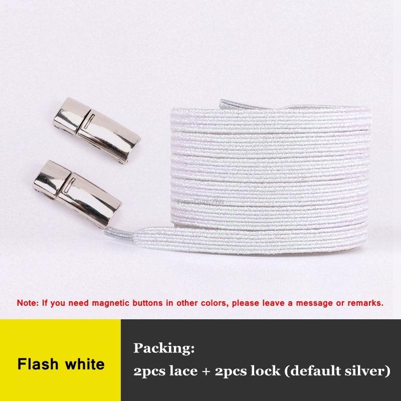 NO.8 новые радужные шнурки с магнитным замком, эластичные шнурки без завязок, кроссовки, шнурки для детей и взрослых, ленивые шнурки, один размер подходит для всей обуви