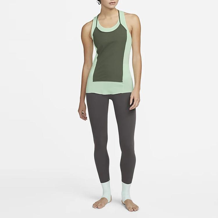 Nike Tank Tops Women's Green Thin Racerback DM7005-379