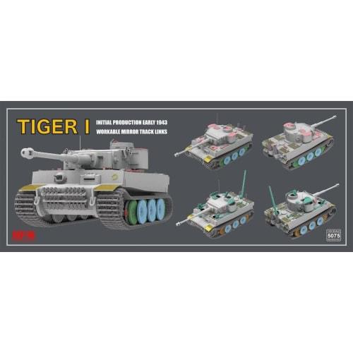 Ryefield Models 1/35 German Army Tiger 1 Heavy Tank, Very Early Model, No. 100, Early 1943 Plastic Model Kit RFM5075