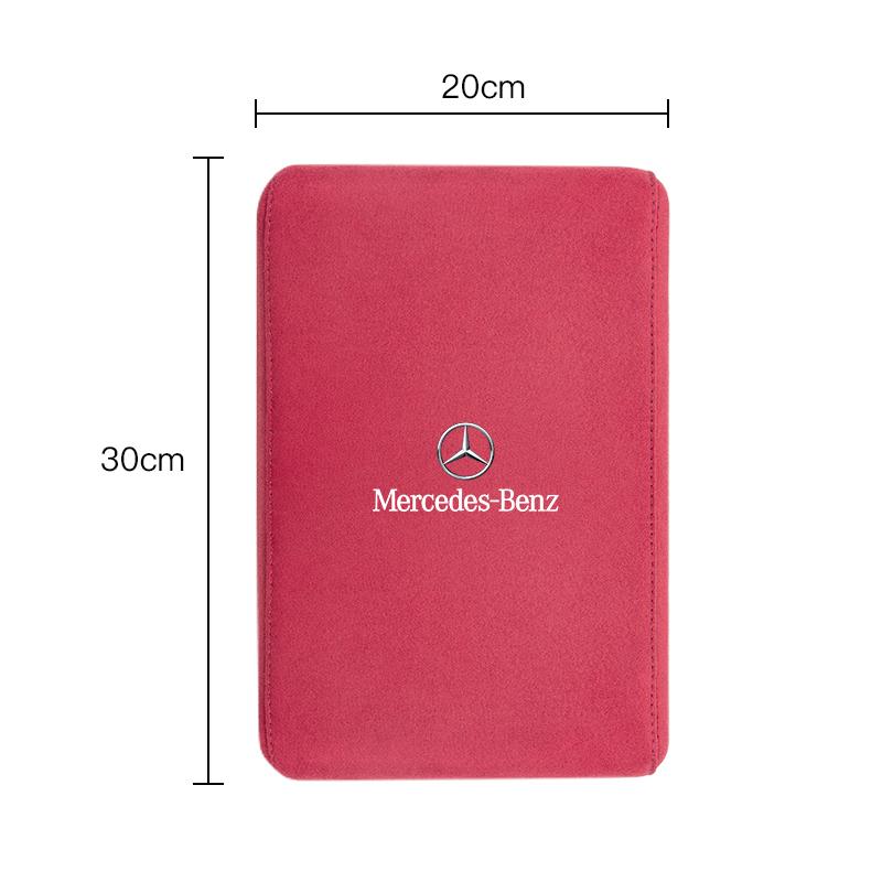 CRZ1 Car Armrest Box Heighten Mat Suede Hand Pad For Mercedes Benz GLC W211 W205 W204 W163 W212 W177 W206 W220 W222 W210 C Class W213
