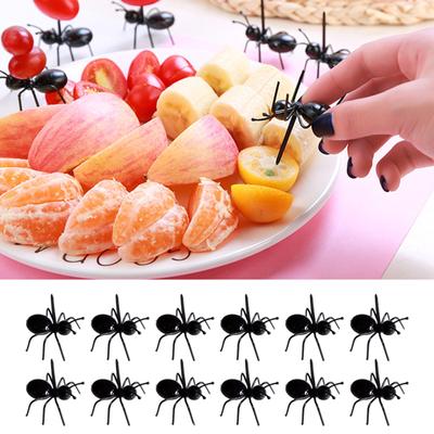 36 шт. вилки для фруктовых закусок и десертов в форме муравьев, забавные вилки для еды, фруктовые палочки для домашних и кухонных праздников