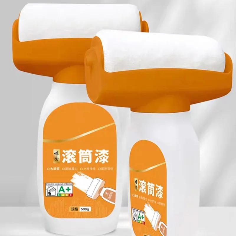 Антибактериальный валик для краски на водной основе, кисть для ремонта, покраска внутренних стен дома, портативная белая латексная краска, небольшой валик