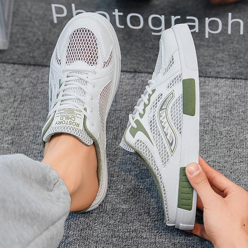 Мужские спортивные сандалии Летние мюли с открытой спиной Повседневные сандалии Кроссовки Сабо Школьные тапочки Большие размеры