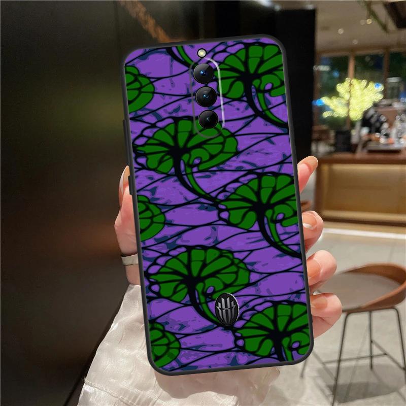 African Wax Pattern Fabric Case For Red Magic 9 8S 8 Pro Plus Cover For ZTE Nubia Red Magic 6S 7S 6 7 Pro 6R 5S 5G