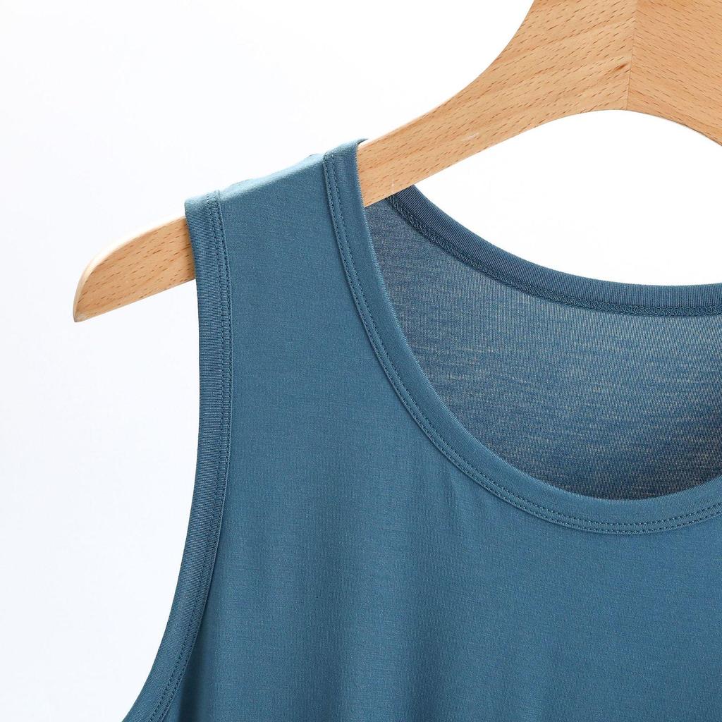 Men's Plus Size Slim Fit Modal Tank Top - Sleeveless Summer Sports Base Layer Undershirt 2023