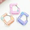 Cute Acrylic Charm Carabiner Climbing Buckle High Aesthetic Value Bag Pendant Creative Gift Keychain Backpack Handbook Decor