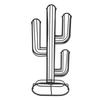 Cactus Shaped Coffee Pod Holder Home Black Iron Coffee Capsule Storage Stand Organizer Holds 48 Coffee Pods