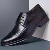 Мужская классическая ретро обувь Мужская деловая кожаная обувь на шнуровке Платье Офисные балетки Мужские Оксфорды для свадебной вечеринки Рабочая обувь