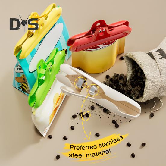 Зажимы для пакетов с чипсами 4,7 дюйма, бумажные зажимы для пакетов с закусками, прочные уплотнительные ручки, цветной запайщик пакетов для закусок, чипсов