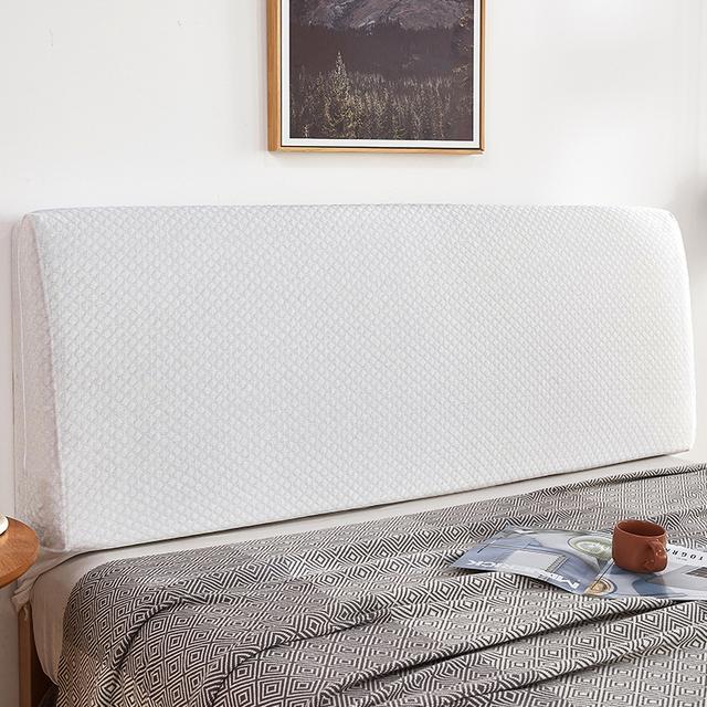 Solid Color Elastic Bed Headboard Cover Thick All -Inclusive Bedhead Cover Stretch Bed Back Headboard Dust Protector Home Hotel