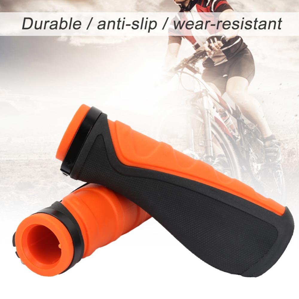 1 pair Rubber Mountain Bike Grips Ergonomic Handlebar Grips Bicycle Handle Grips  Road Cycling