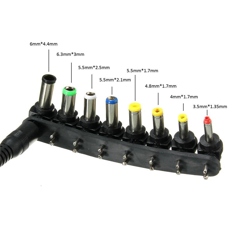 120W Universal 8xTip Connectors AC/DC To DC Inverter Car Charger Power Adapter