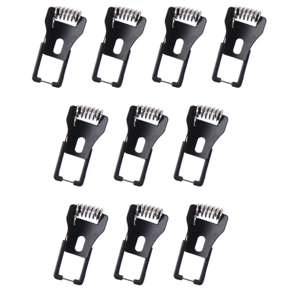10pcs Cold-rolled Steel Panel Lamp Spring Clip Black Lamp Circlip Mounting Bracket  Electrician
