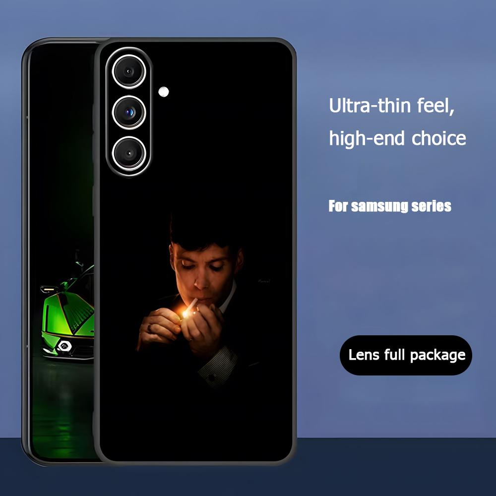 Peaky B-Blinders T-Tommy Hot Phone Case For Samsung Galaxy S25 S24 S23 S22 S21 S20 Plus Ultra Note20 Soft Black
