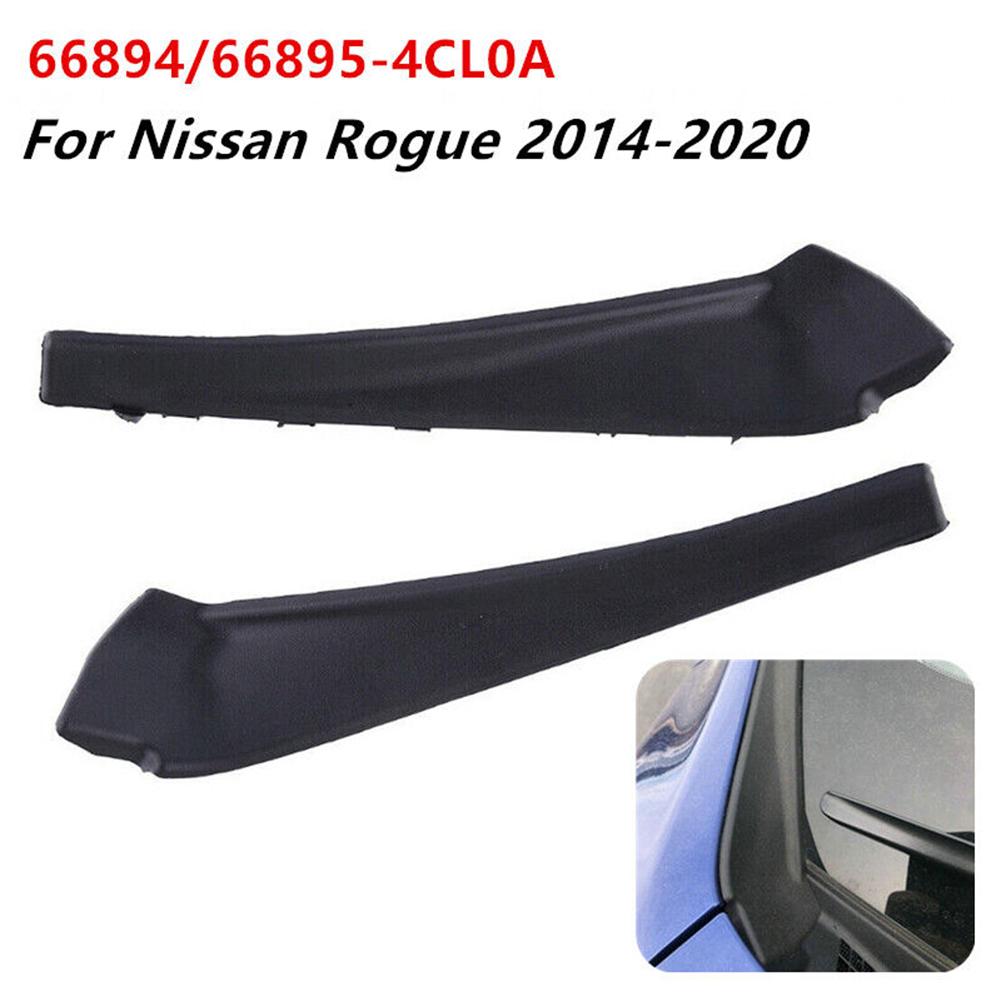 2Pcs Extension Trim ABS For Nissan Rogue 2014-2020 Front