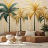 Wallpaper Golden Palms Glamour