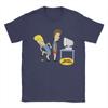 Harajuku Couple Beavis and Butthead  cannot use computer  T Shirt Men Cotton Short Sleeve  Round Neck Summer Clothes