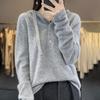 Женский кашемировый свитер Qinghe, кашемир 30%, кашемир 70%, шерсть. Женский осенне-зимний кашемировый пуловер, мягкий и теплый.