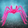 Giant Spider, 5 Ft Large Spider for Yard Lawn Garden Patio Scary Halloween Outside Decor, Indoor Haunted House Prop and Home Party Decor, Black