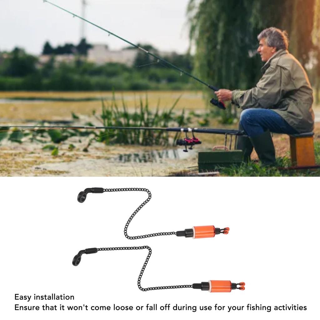 Рыболовный сигнализатор поклевки, яркий цвет, АБС-пластик, нержавеющая сталь, превосходная прочность на разрыв, индикатор поклевки, цепочка для карповой ловли, для пресной воды