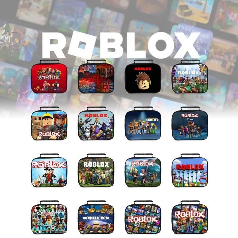 Портативная сумка для ланча Roblox для студентов, изолированная и вместительная
