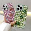 Блестящий стразы Клевер Цветок Кристалл Алмаз Блеск Искры Чехол Для Samsung Galaxy A57 A37 A56 A36 A26 A55 A35 A25 A54 A34 A24 A52 A72 4G 5G