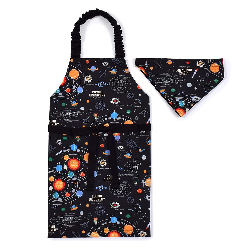 COLORFUL CANDY STYLE Фартук ПЭТ Планеты Солнечной системы и Космос Планетарий 100-120 (черный)