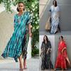 Womens Bikini Cover Up Swimwear Beach Maxi Wrap Skirt Sarong Kimono Kaftan Dressn