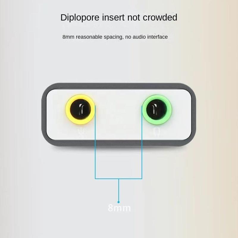 USB-конвертер для наушников без драйверов, компьютерный аудиокабель USB — 3,5 мм, адаптер для микрофона Apple, внешняя звуковая карта