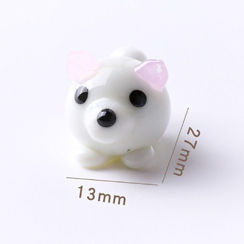 Украшения для собак из натриево-кальциевого стекла, поделки из мультяшных собак, изысканная модель собаки