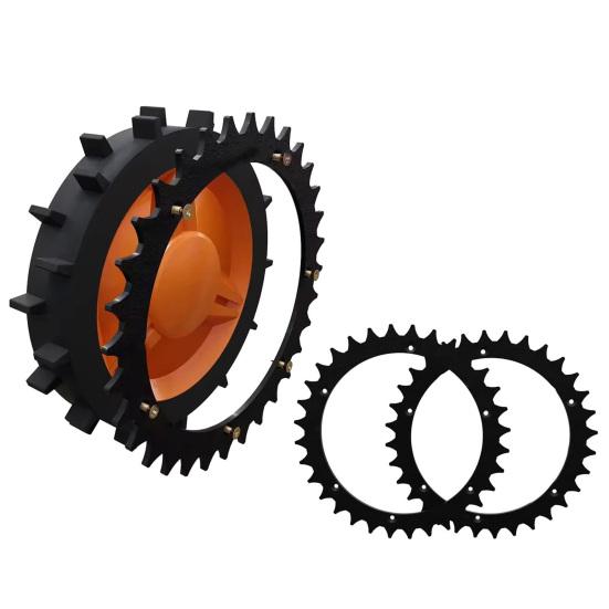 Yousheng 2 шт 205 мм Шипы против скольжения для газонокосилки Шипы для роботизированной газонокосилки Противоскользящие шипы с винтами для роботизированной газонокосилки Worx Landroid S/M