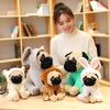 Creative Dinosaur Shar Pei Dog Doll Plush Toy Simulation Dog Transformation Pug Dog Doll Birthday Gift