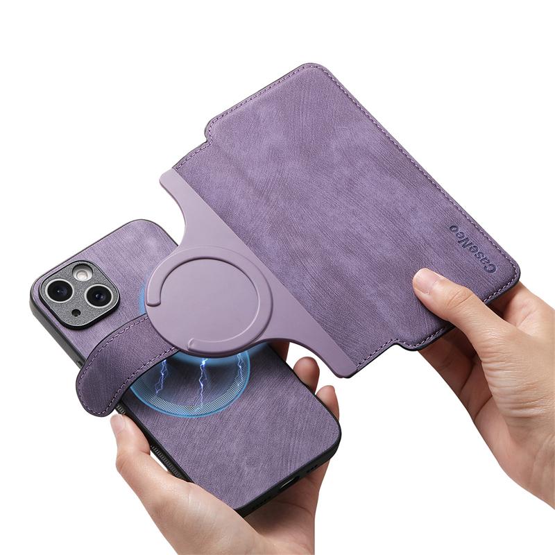 2 in 1 Magnetic Flip Leather Case for IPhone 17 Air 16 E 15 14 13 12 Pro Max Plus 17Air 16E Magsafe Mag Safe Card Wallet Cover