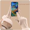 Thick Plush Gloves  Outdoor Guantes Fashion Touchscreen Gloves  Lady