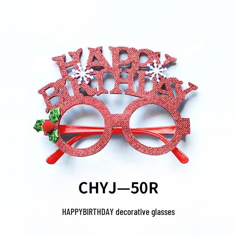 Креативные рождественские очки - Санта, Снеговик, Рога для взрослых и детей