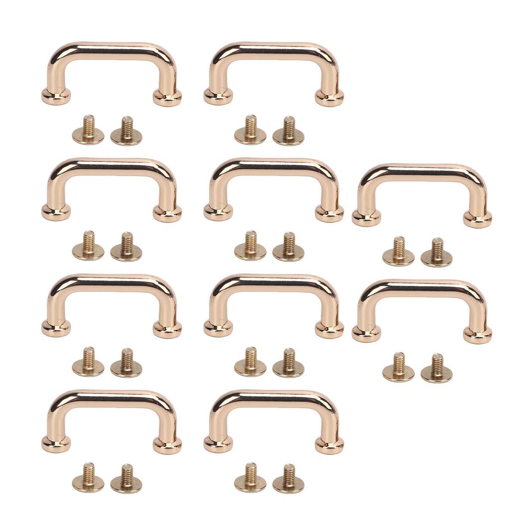 10 наборов пряжек-мостов квадратные плоские цилиндрические из цинкового сплава для кожевенного ремесла 21,8x10,5x4,3 с 5,5 мм